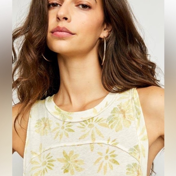 FREE PEOPLE FLOWY FLORAL TANK - Picture 4 of 10